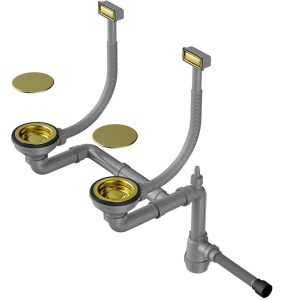 Арматура для двухчашевых моек Omoikiri WK-2C Золото светлое 4956497