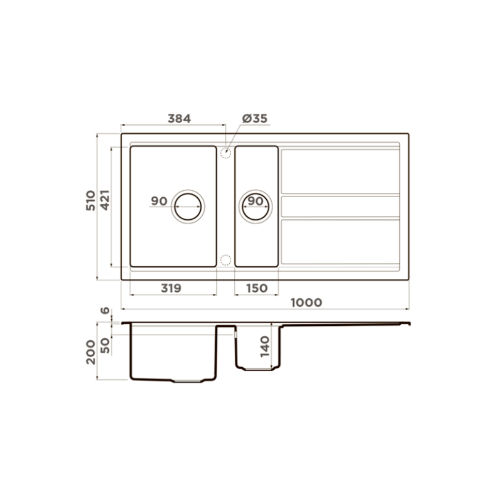 Мойка кухонная Omoikiri Kitagawa 100 Зелено-серый 4993252 — изображение 4